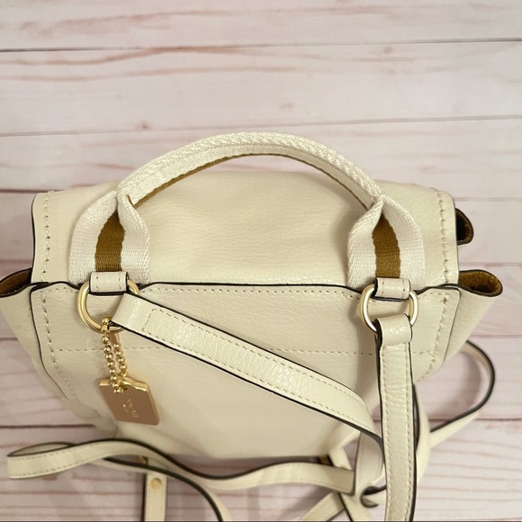 COACH white leather backpack authentic brand new main image 7